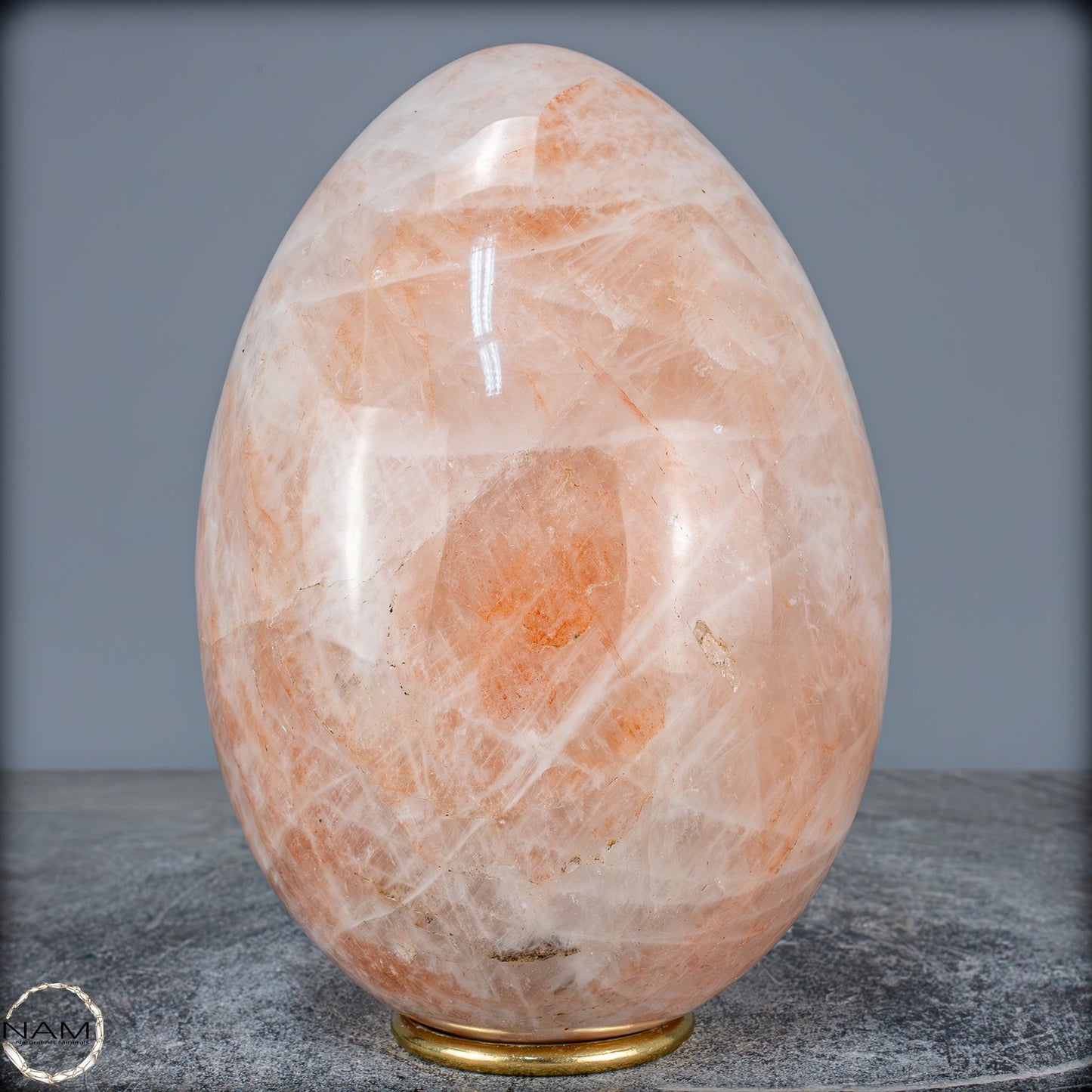 Natürliches Rotes Feuerquarz-Kristall Ei - 5563,12g