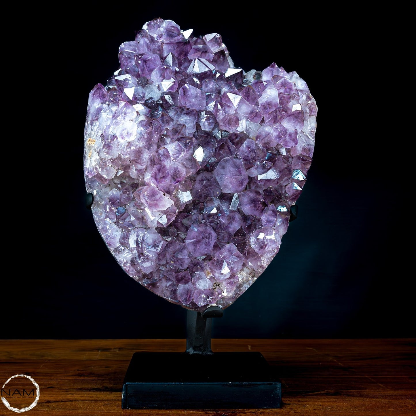 Natürliche Amethyst-Kristalle/Druse auf Ständer - 15604,12g