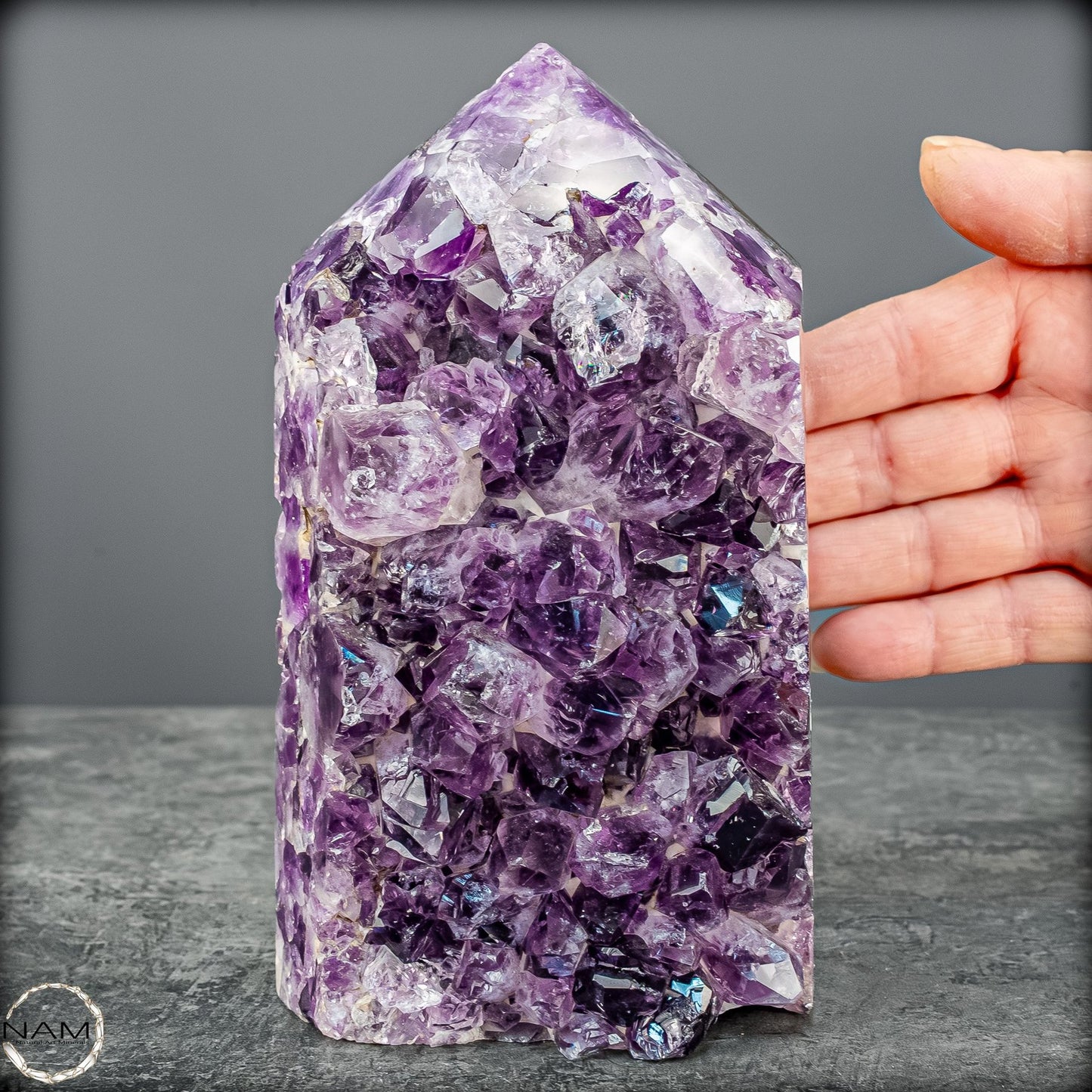 Natürliche Amethyst-Kristall Druse/Spitze -1601,48g
