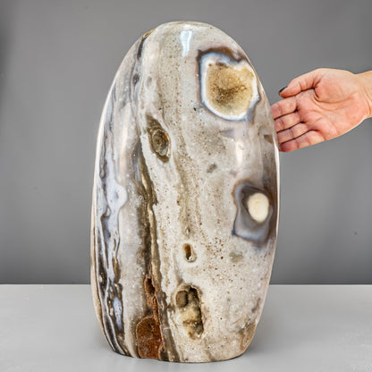 Farben des Ozeans – Ozean-Jaspis in spektakulärer Freiform-20102,33g