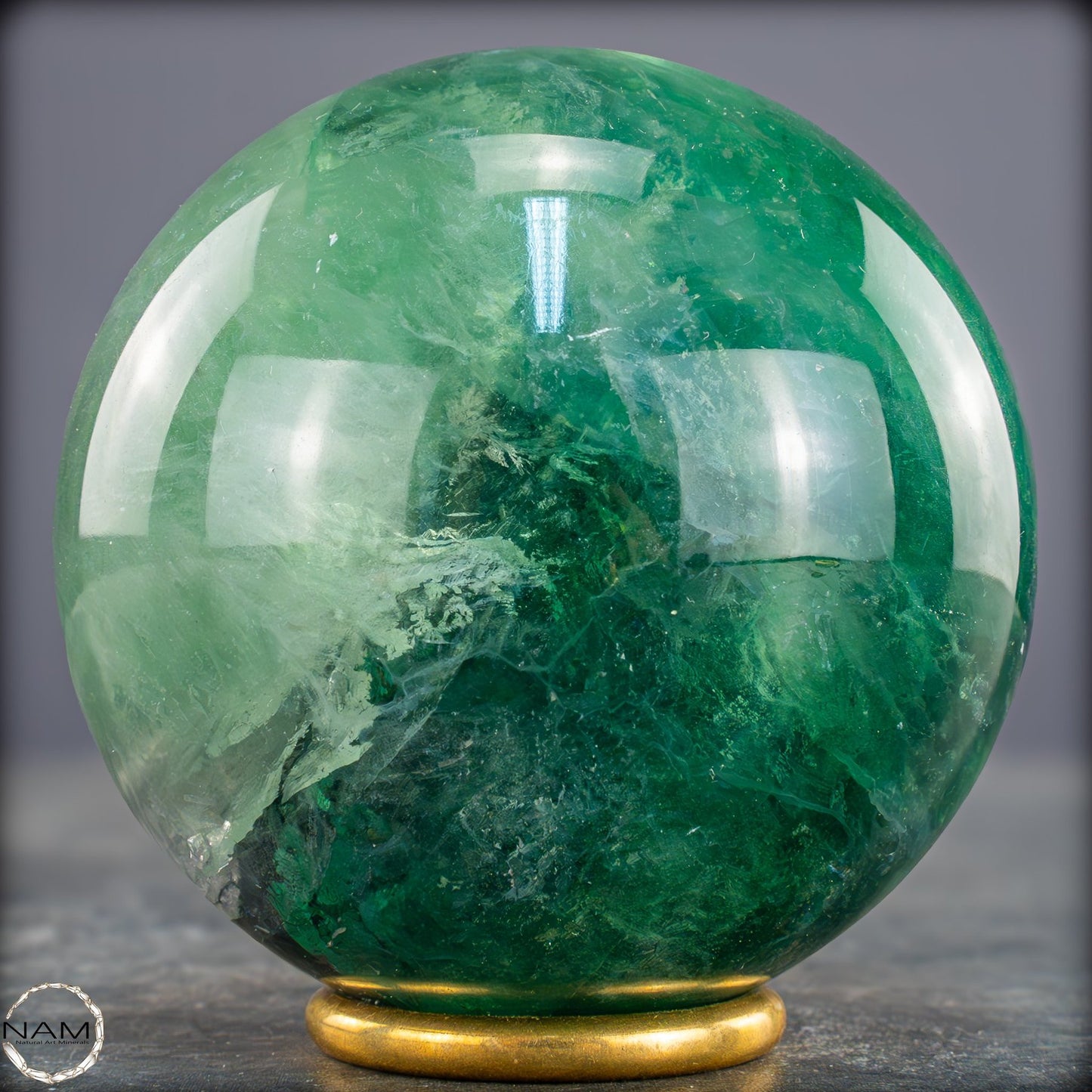 Natürliche Grüne Fluorit Kristallkugel, Spitzenqualität - 1001,02g