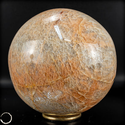 Natürlicher Pfirsich-Mondstein Kristall-Kugel -1915,17g