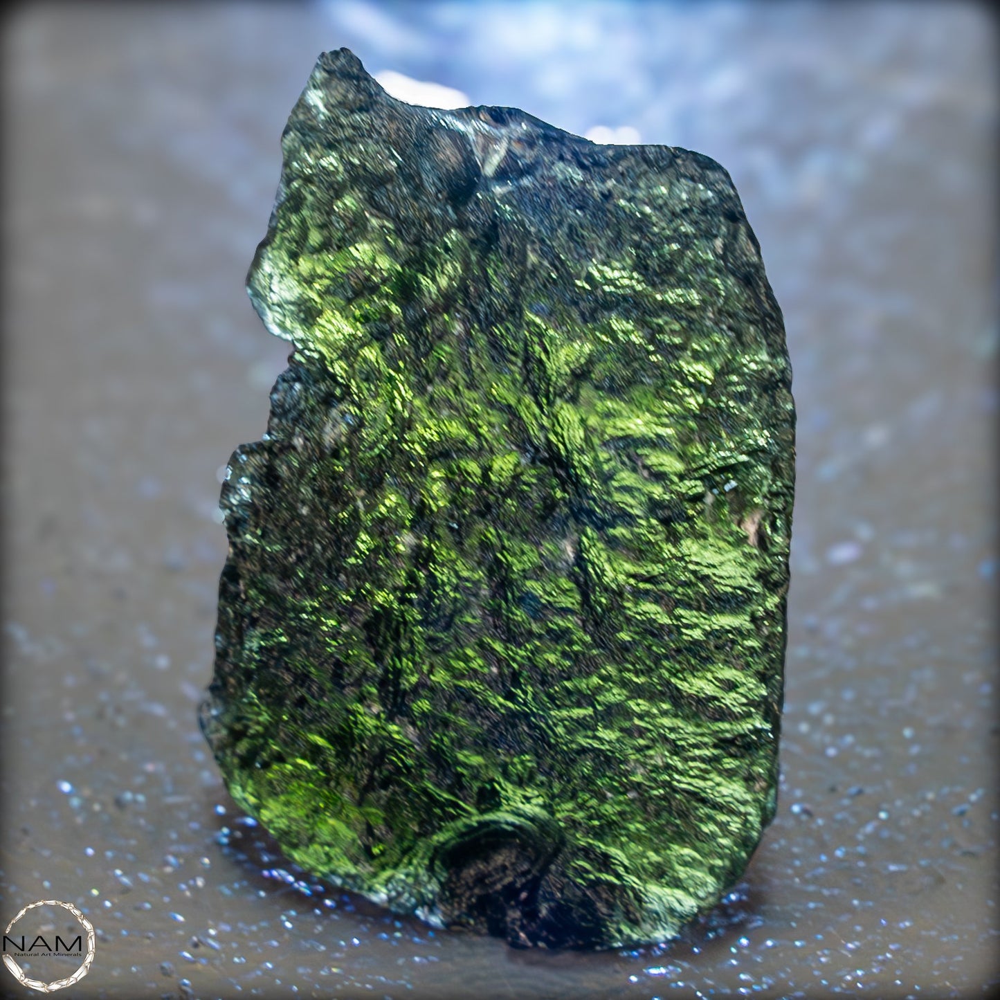 Großer Natürlicher Moldavit Kristall -11,11g 55,55ct