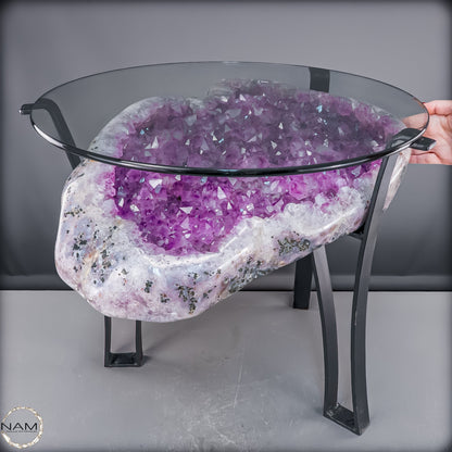 Amethyst-Tisch – Exklusive Kristallkunst -27326,59g