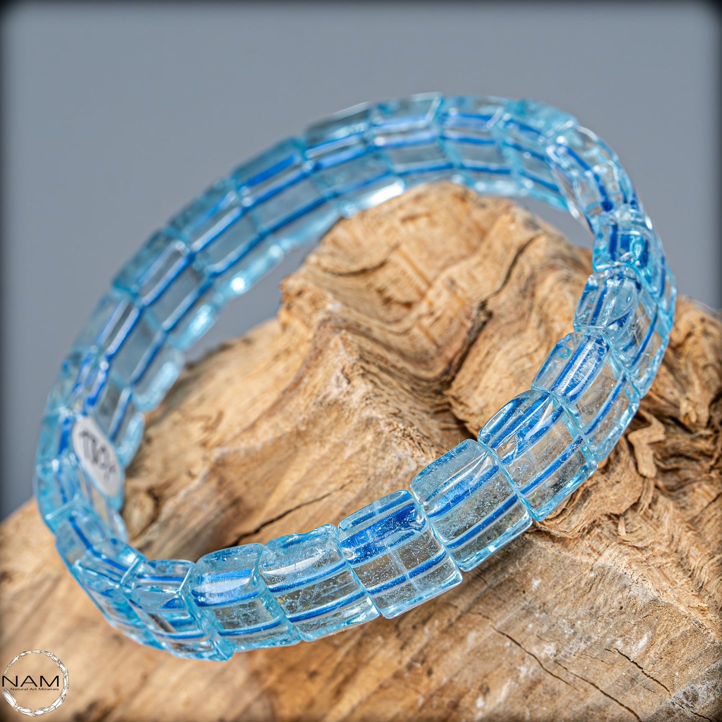 Eleganz in Blau – Aquamarin-Armband Afghanistan -27,67g 138,35ct