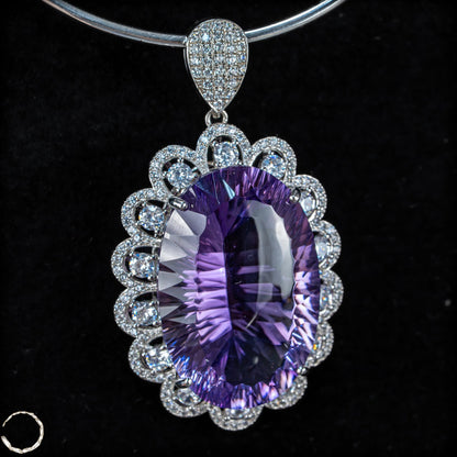 Amethyst-Anhänger – ein Meisterwerk aus Licht, Tiefe und Eleganz 15,64g 78,2ct