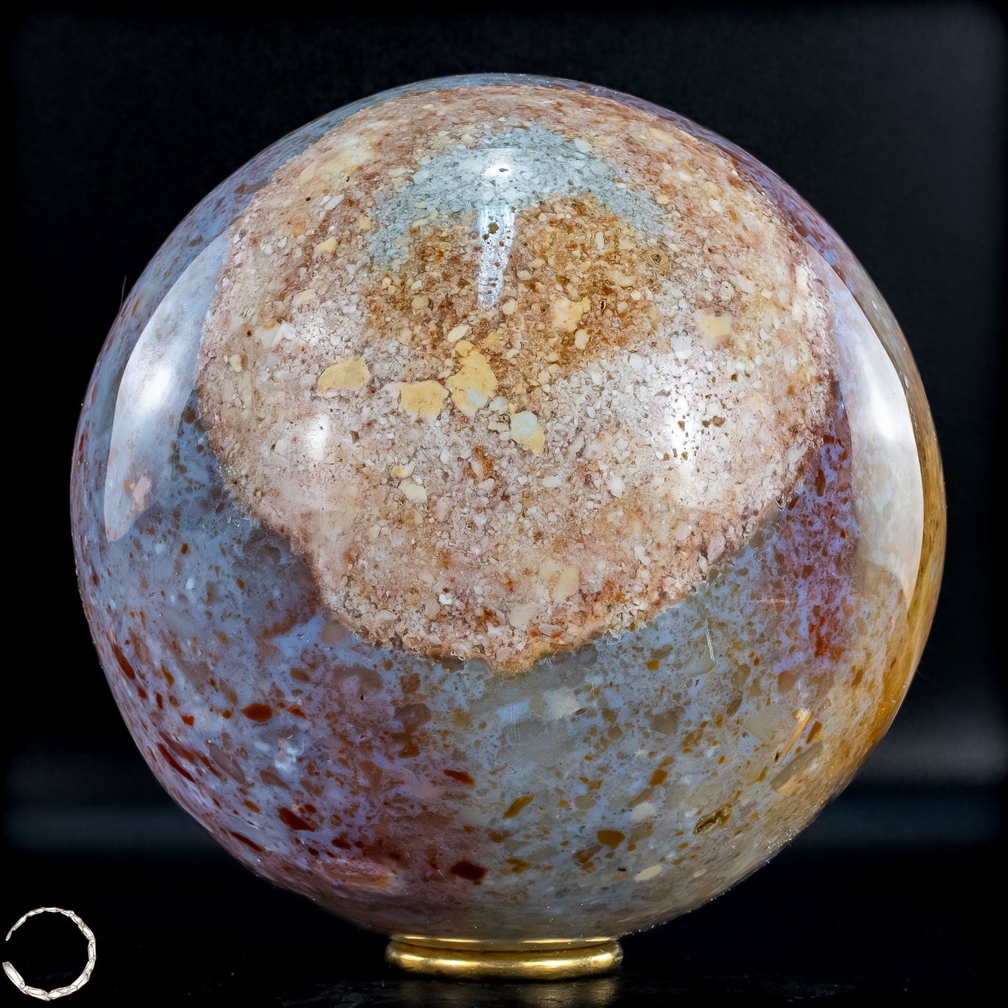 Natürliche Ocean-Jaspis-Achat Kugel - 4994,56g