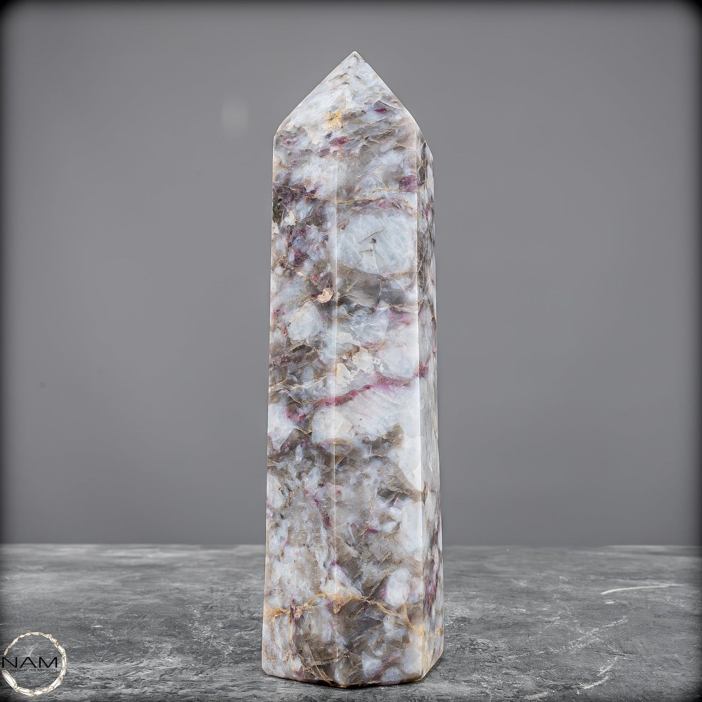 Einzigartiger Rubellit-Obelisk - 535,55g