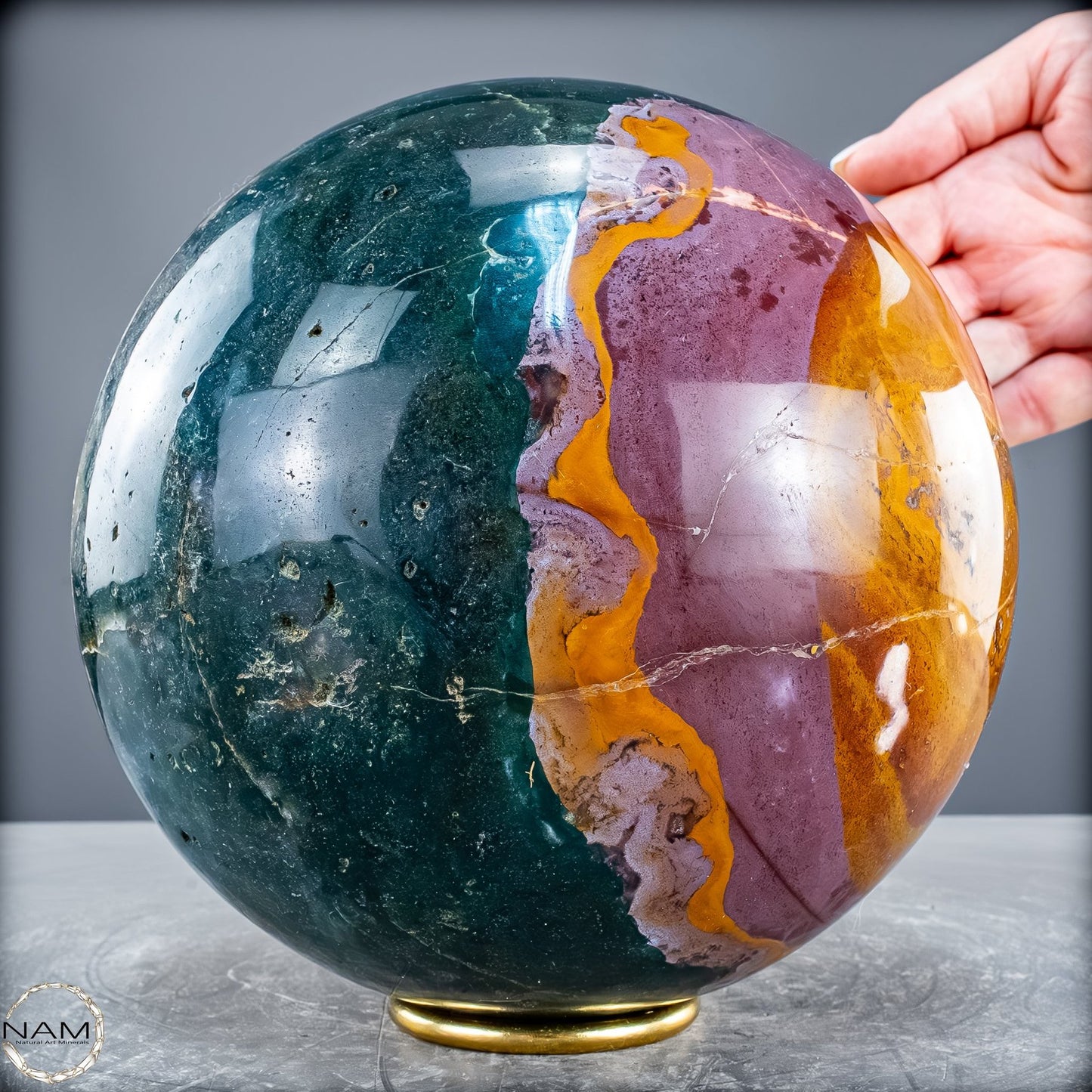 Natürliche Ocean-Jaspis-Achat Kugel 8915,38g