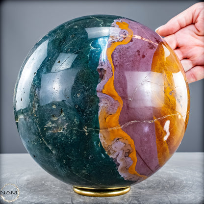 Natürliche Ocean-Jaspis-Achat Kugel 8915,38g