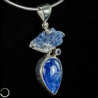Einzigartiger Tansanit-Anhänger – rohe Eleganz trifft tiefes Blau - 43,15ct