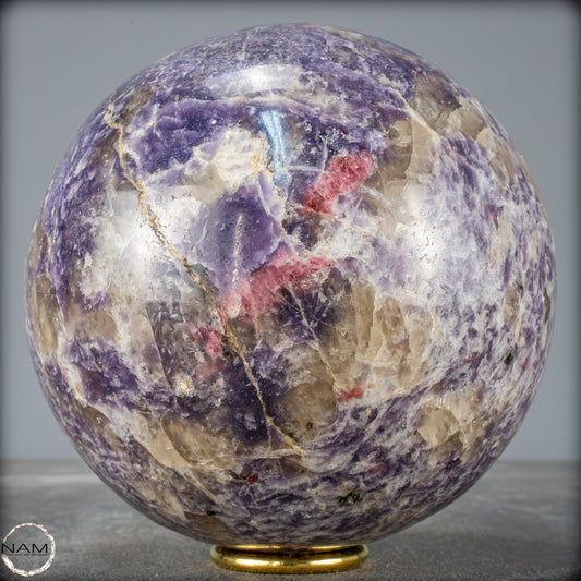 Natürliche Einhornstein - Lepidolit Kristall-Kugel - 4029,11 g