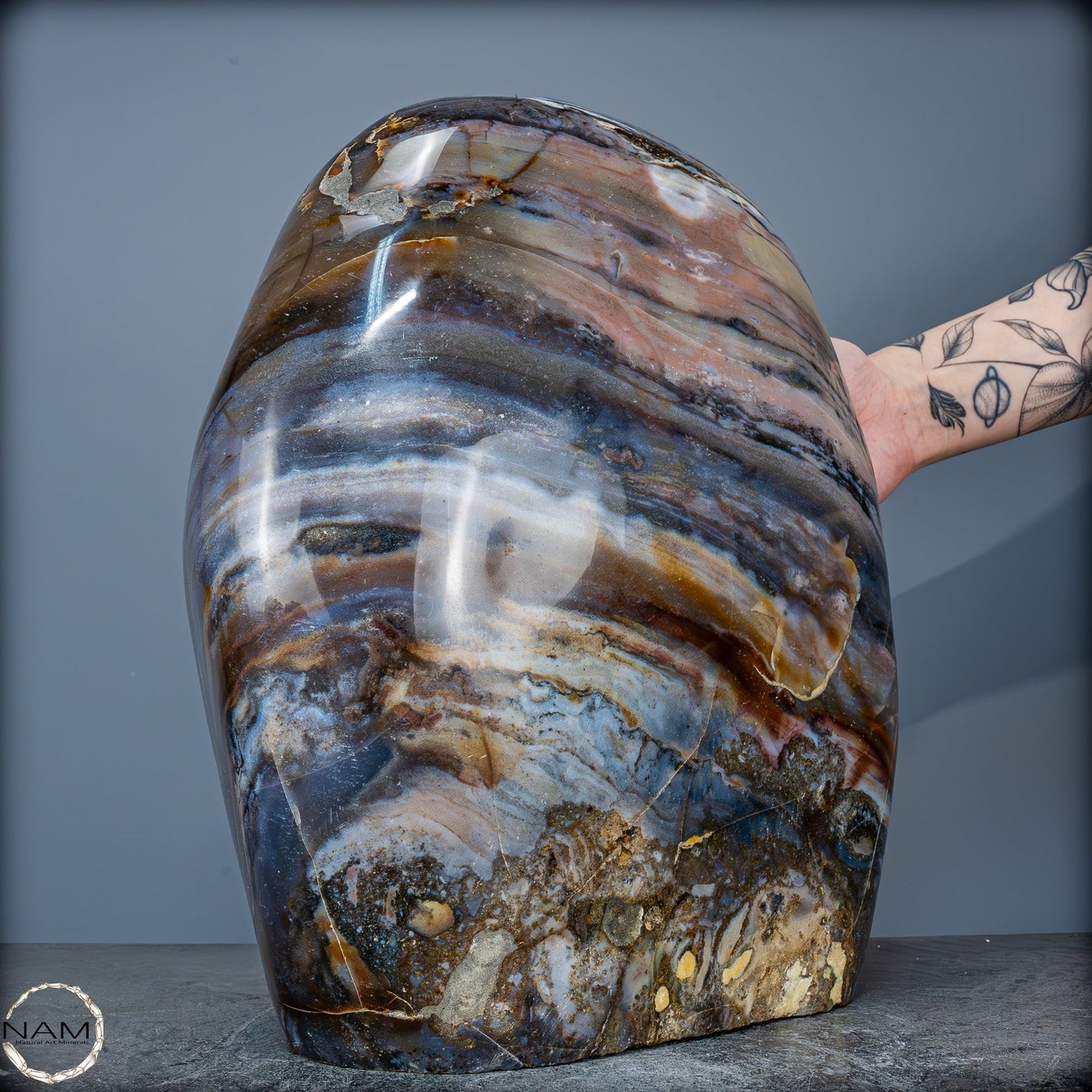 Natürliche Gebänderter Achat Kristall-Freiform - 19370,33g