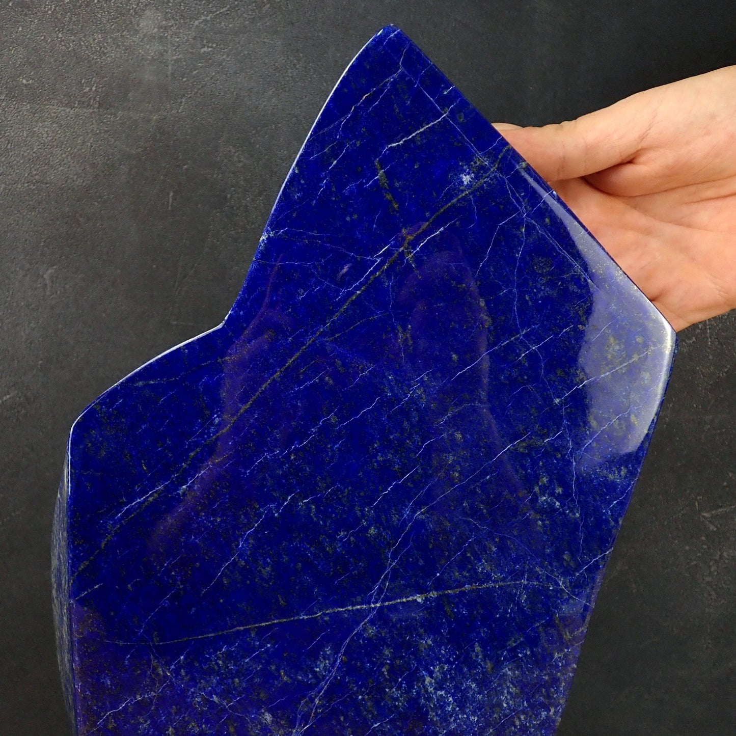 Große Königsblaue Lapislazuli-Freiform - 7921g - 450x240x40mm