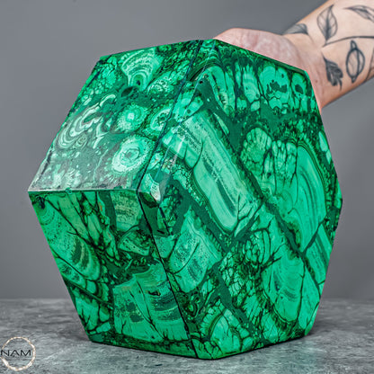 Einzigartige Malachit & Chrysocolla Schmuckkästchen - 1141,56g