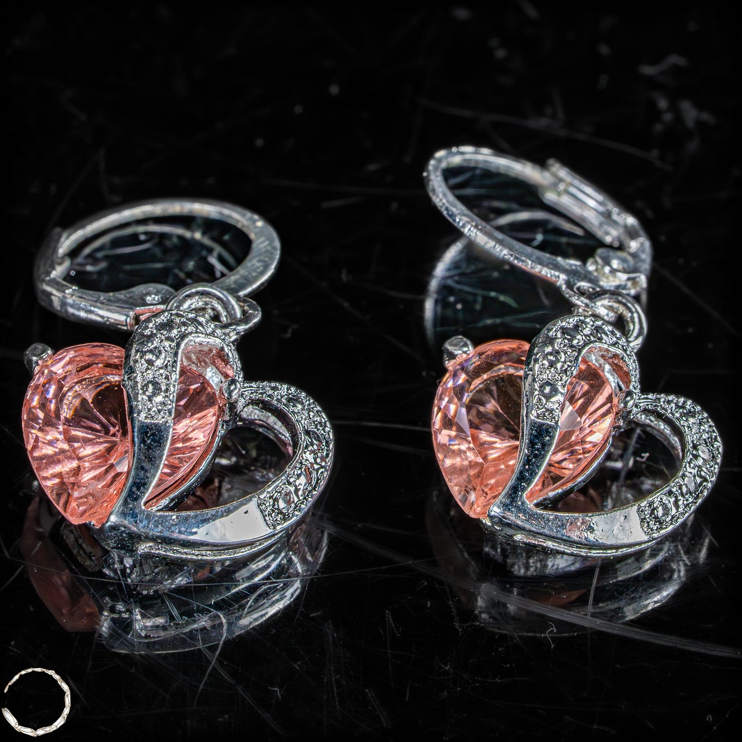 Elegante Topas-Ohrringe in Herzform - 4,08g 20,4ct