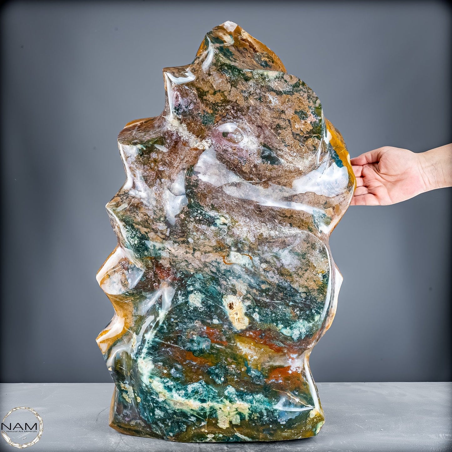 Natürliche Ocean Jasper Flamme - 63301,44g