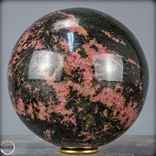 Natürliche Große Rhodonit-Kristall Kugel - 9872,13g - 180mm