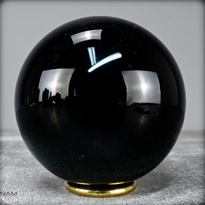 Natürliche Schwarze Obsidian Kristall-Kugel - 1168,17g - 95mm