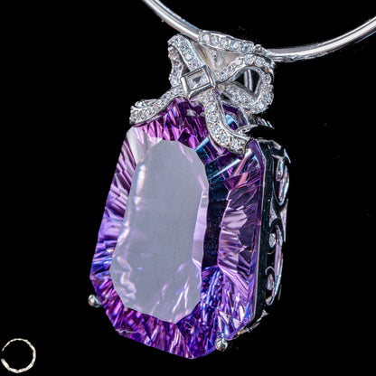 Amethyst-Anhänger – ein Meisterwerk aus Licht, Tiefe und Eleganz - 14,85g