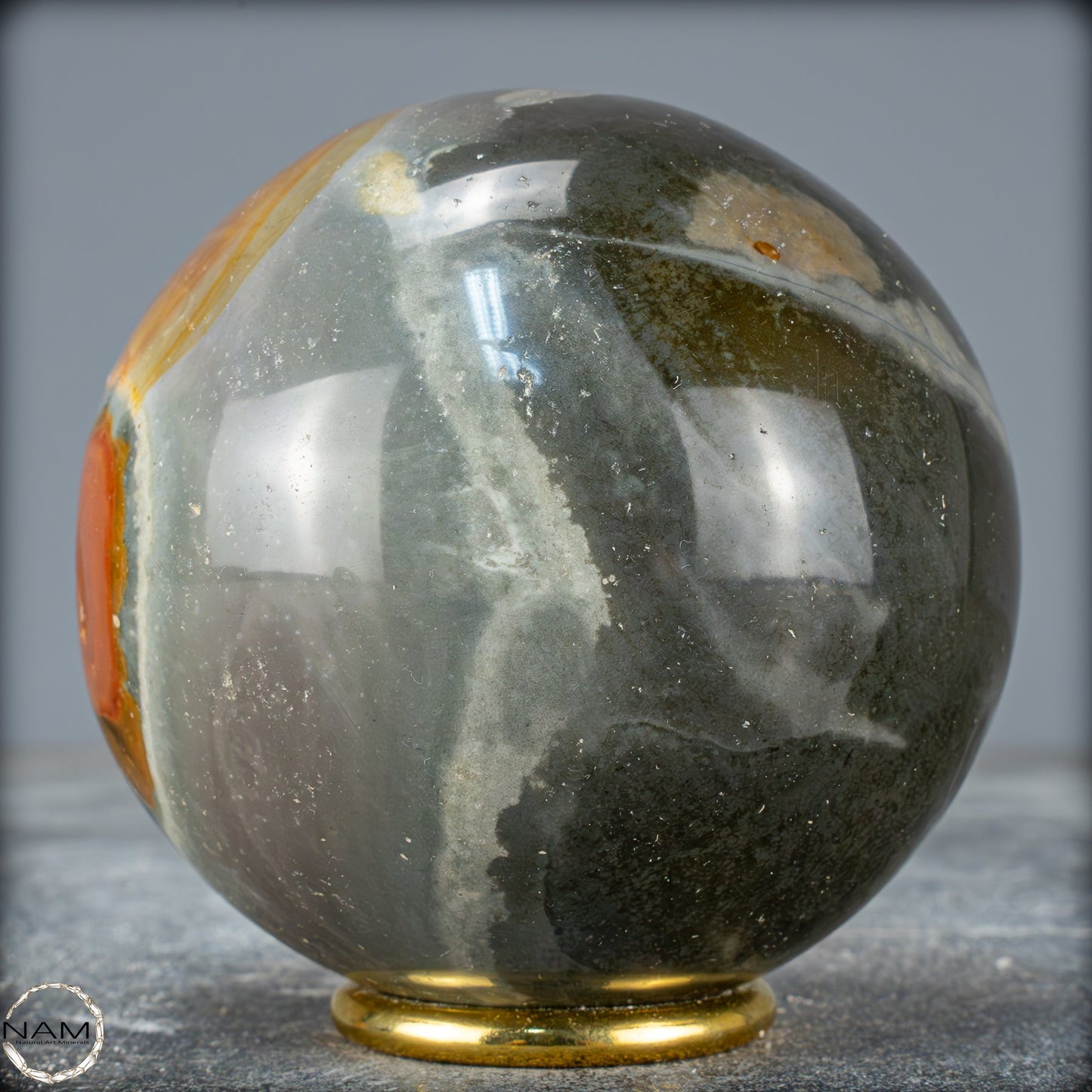 Natürliche Polychrome Jaspis Kristall-Kugel -894,35 g
