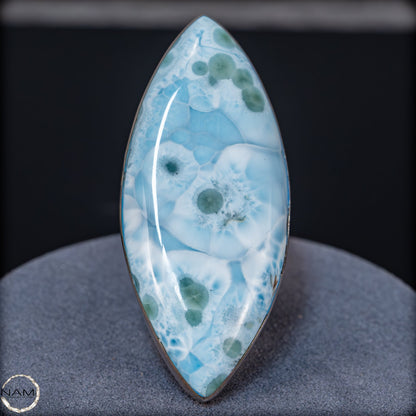 Larimar Ring aus 925er Silber-  35,43g 177,15ct