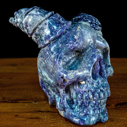 Natürlicher Botryoidal Chalcedony Kristall-Totenkopf - 3320,84g