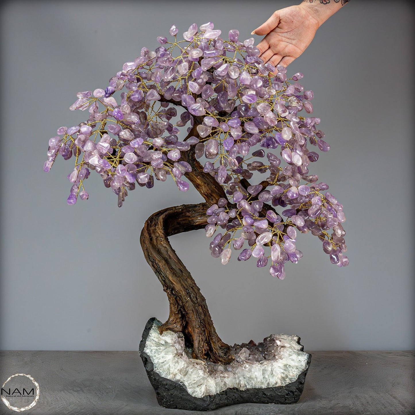 Dekorativer Amethyst-Kristall Baum - 17112,13g