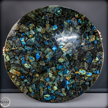 Große Galaxie-Labradorit Tischplatte -17162,22g