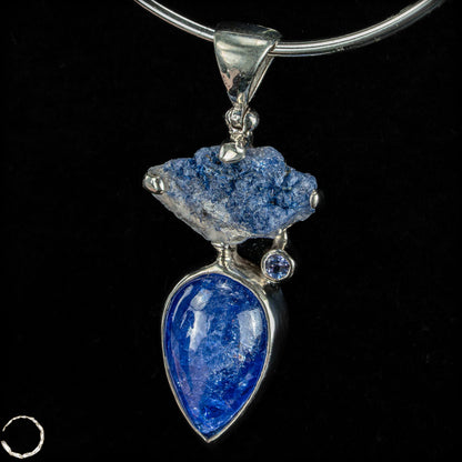 Einzigartiger Tansanit-Anhänger – rohe Eleganz trifft tiefes Blau - 43,15ct