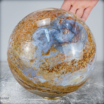 Natürliche Ocean-Jaspis-Achat Kugel - 14340,25g