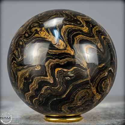 Natürliche Stromatolith -Fossile Algen als Kugel - 2147,03g - 122mm