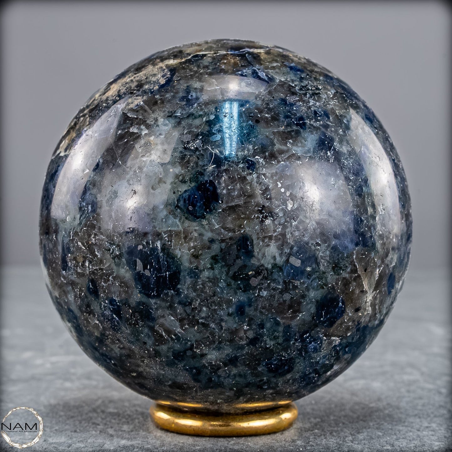 Natürliche Blaue Cordierit-Kristall Kugel, Spitzenqualität - 444,52g
