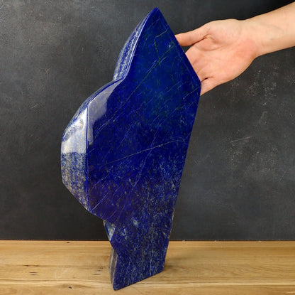 Große Königsblaue Lapislazuli-Freiform - 7921g - 450x240x40mm