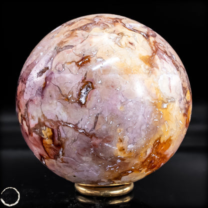Natürliche Ocean-Jaspis-Achat Kugel -628,26g