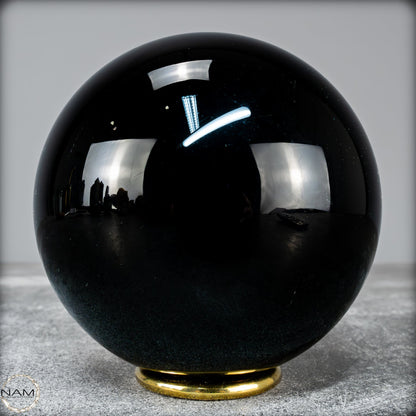 Natürliche Schwarze Obsidian Kristall-Kugel - 1168,17g - 95mm