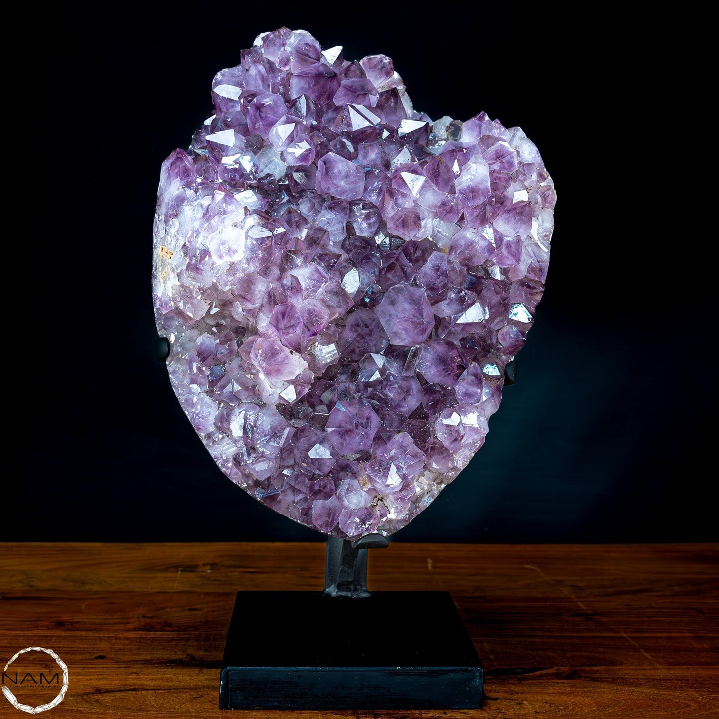 Natürliche Amethyst-Kristalle/Druse auf Ständer - 15604,12g