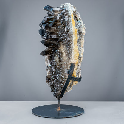 Große Natürliche Rauchquarz-Kristalle auf Ständer - 35522,15g