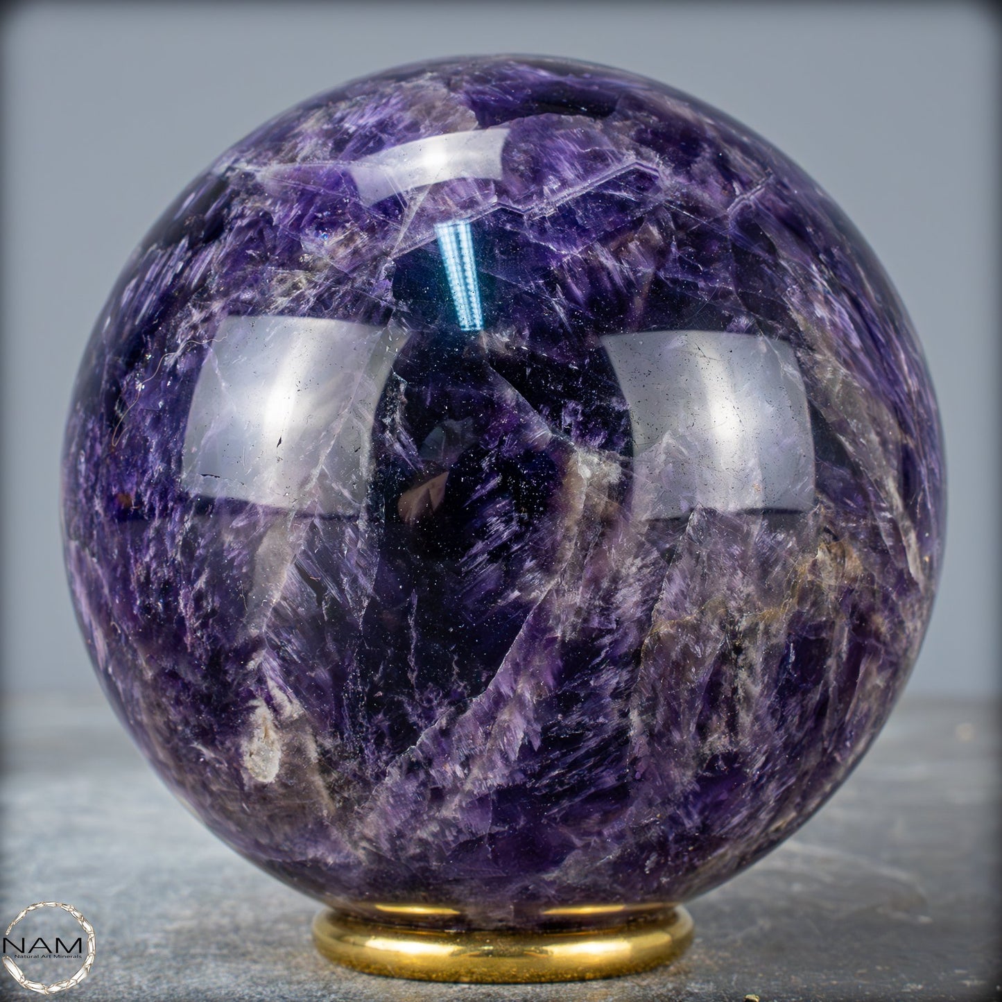 Natürliche Chevron-Amethyst Kristallkugel aus Bolivien - 1106,79g - 94mm