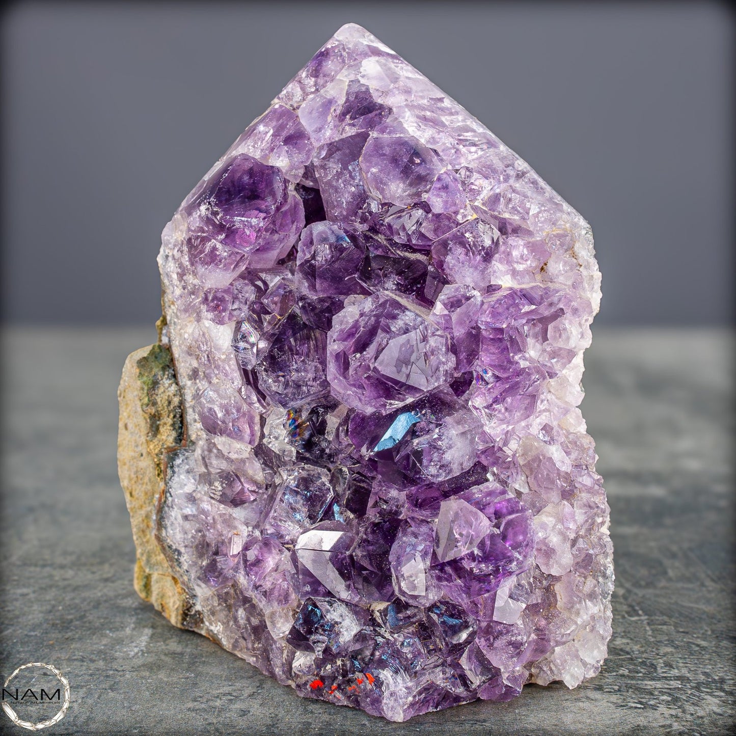 Natürliche Amethyst-Kristall Druse/Spitze - 718,19g