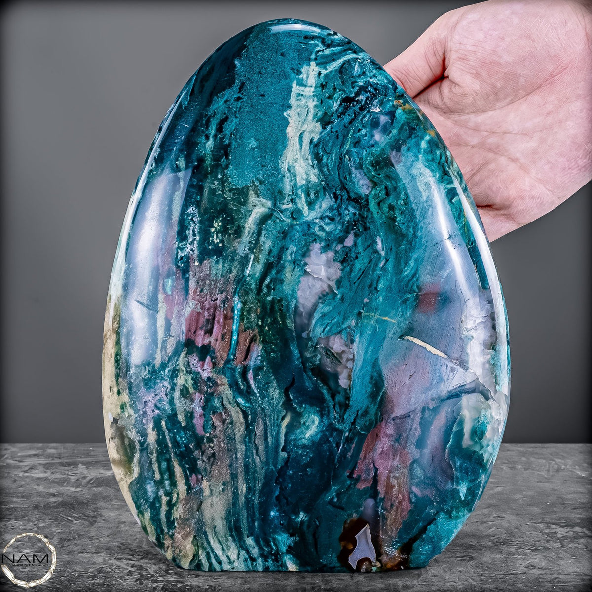 Natürliche Ozean-Jaspis Kristall-Freiform - 2595,96g