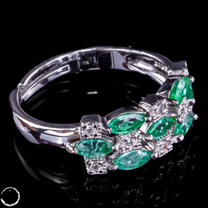 Eleganter Smaragd Ring aus 925er Silber - 2,68g 13,4ct