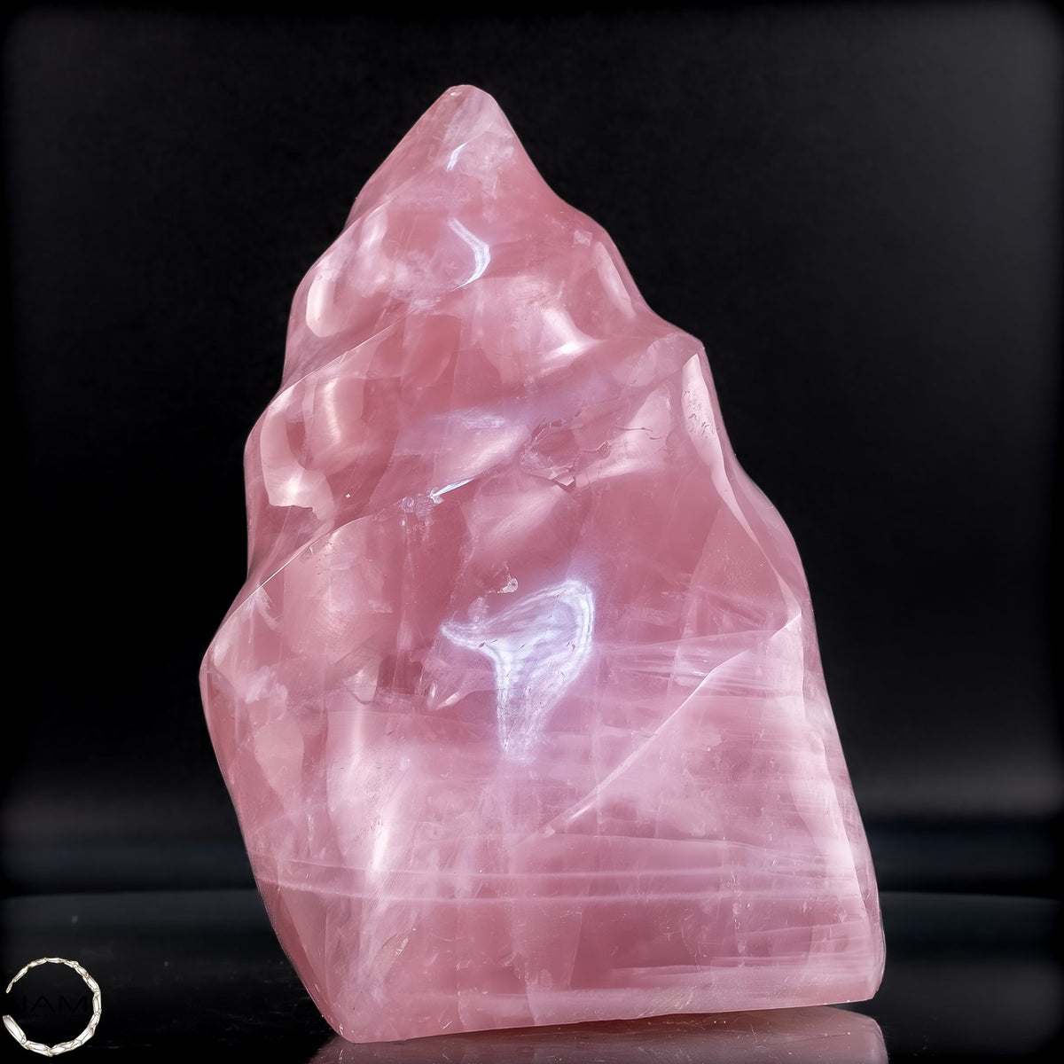Natürliche Rosenquarz-Kristall Flamme aus Brasilien -1586,17g