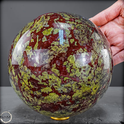 Natürliche Drachenblut-Jaspis Kugel aus Australien - 4046,16g