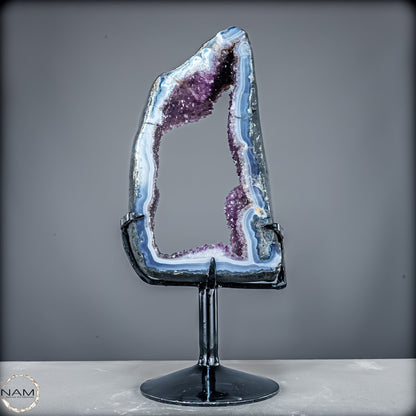 Amethyst-Achat-Druse Ein beeindruckendes Naturkunstwerk - 8112,72g