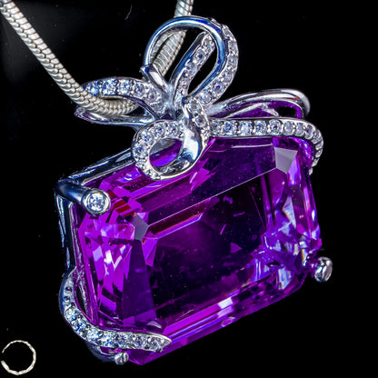 Amethyst-Anhänger – ein Meisterwerk aus Licht, Tiefe und Eleganz  8,00g 40ct