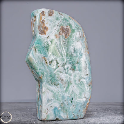 Natürlicher Blau-Grüne Aragonit Kristall-Freiform - 1173,29g
