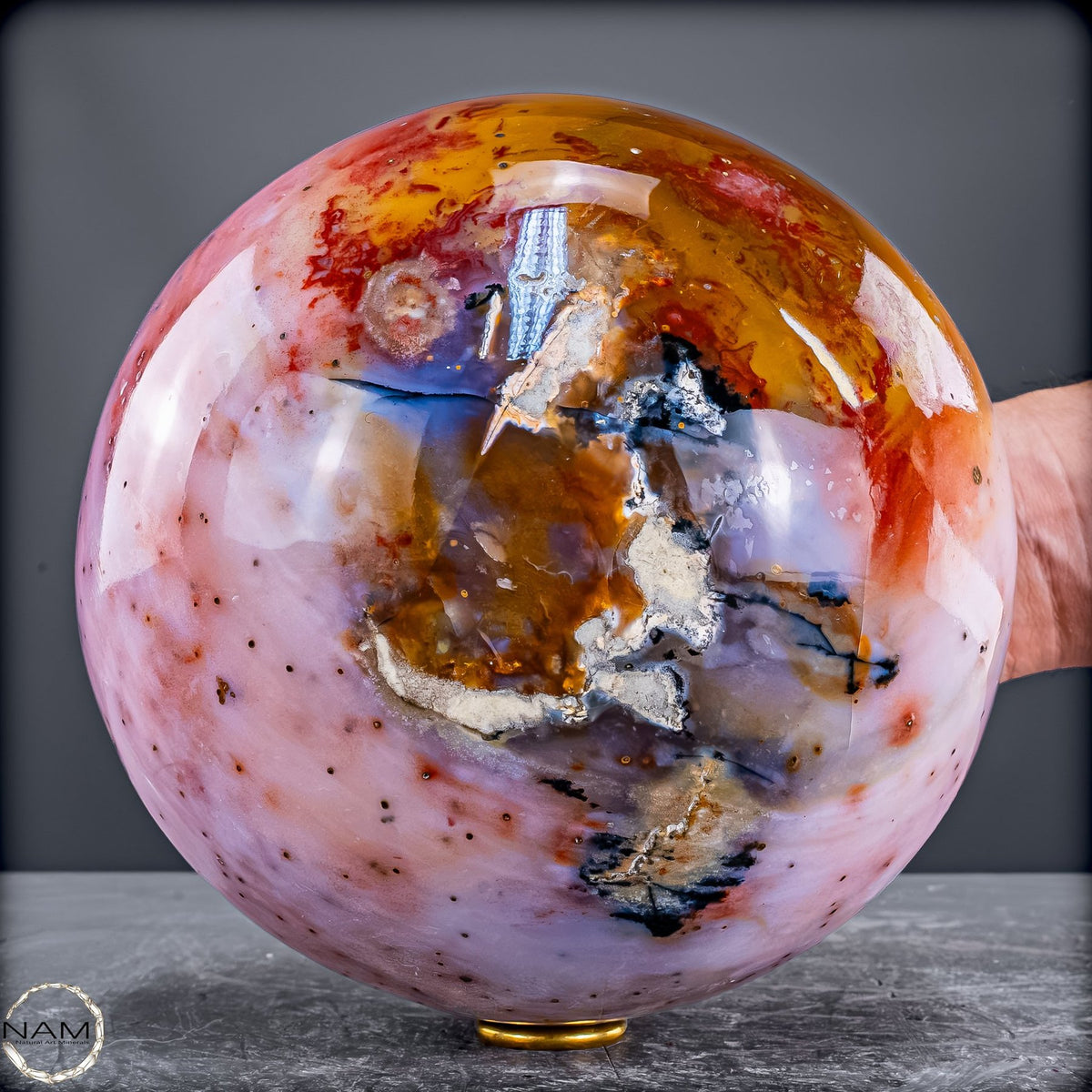 Rosa Opal-Kugel aus Peru - 6203,66g