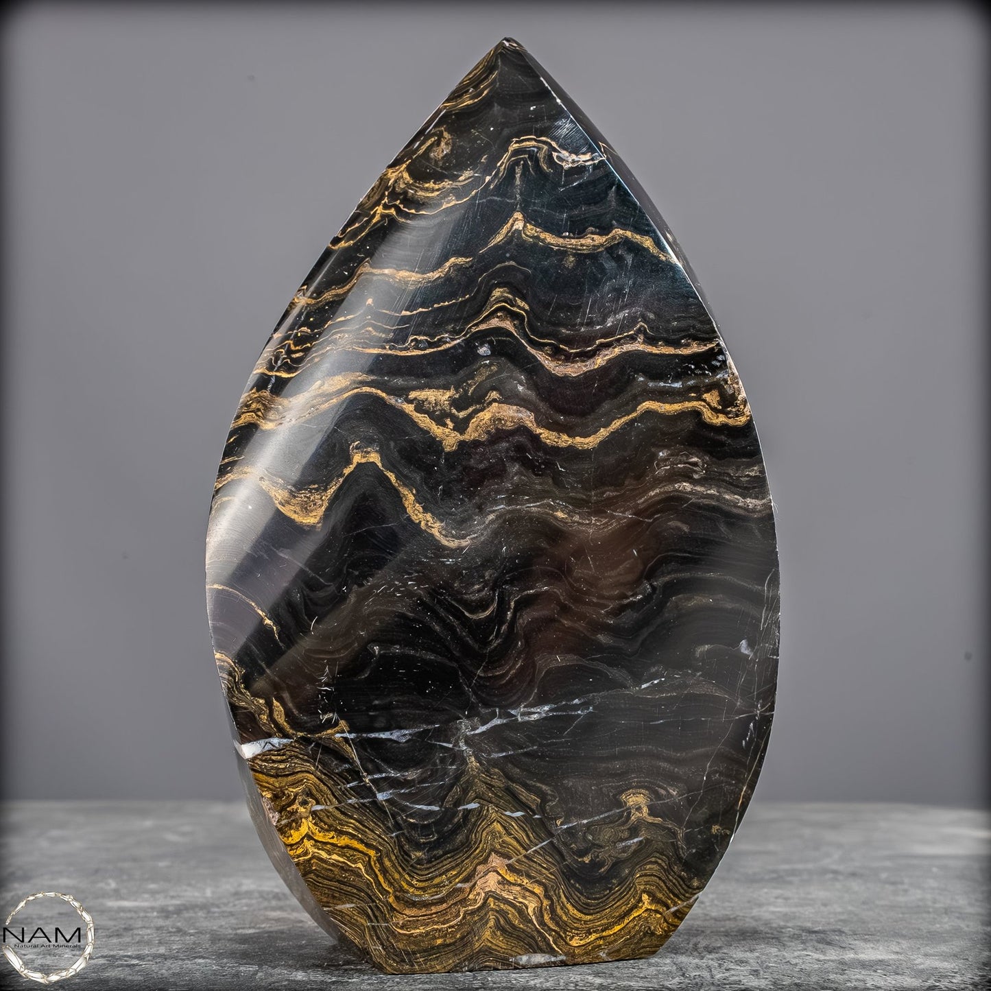 Versteinerte Algen Flamme – Millionen Jahre Naturgeschichte- 919,42g