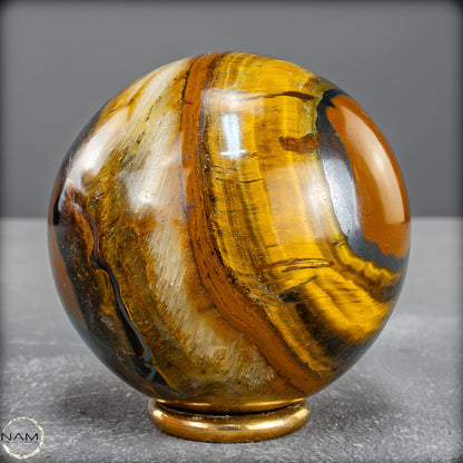 Natürliche Tigerauge-Kugel - 333,31g